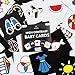 Spiggly High Contrast Baby Flashcards Black White Color Newborn Brain Development Toys Visual Stimulation Learning Activity Cards 50 Pictures for Newborn Activities Educational Infants Gift 3-6 Months