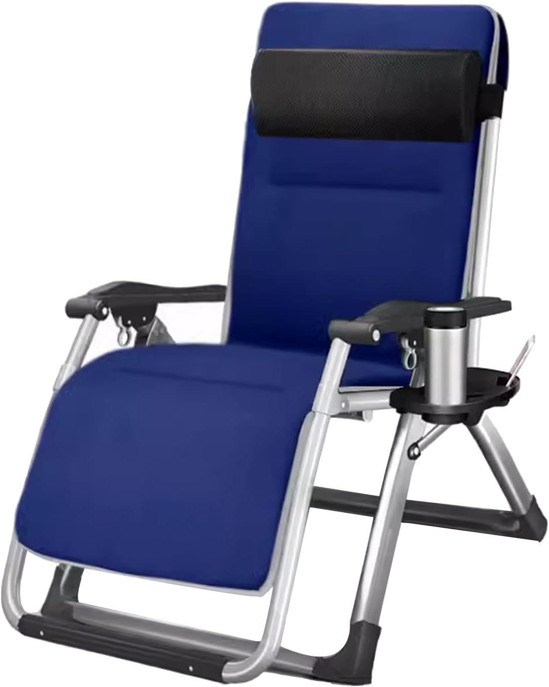 Fauteuil inclinable contre le mal de dos réglable multi-positions bleu pliable