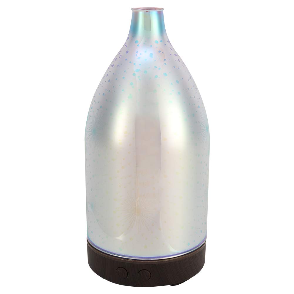 Diffusore e umidificatore di oli essenziali per aromaterapia ad ultrasuoni da 100 ml con luce notturna a LED per camera da letto e casa