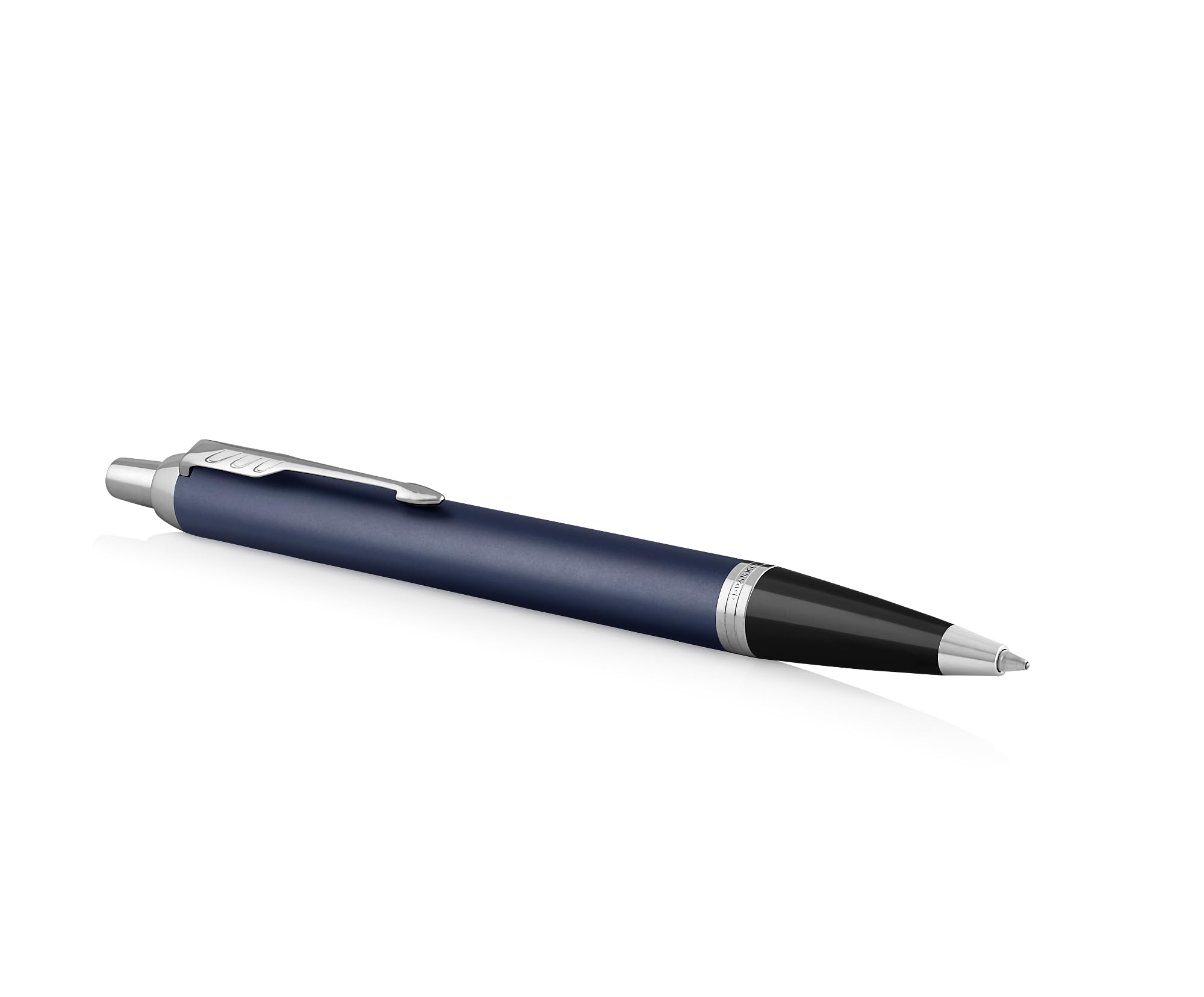 Parker IM Core - Penna stilografica e penna a sfera con incisione | penna premium | confezione regalo | mina nera | regalo personalizzato | nome | inciso | compleanno (opaco Blue C.C.)