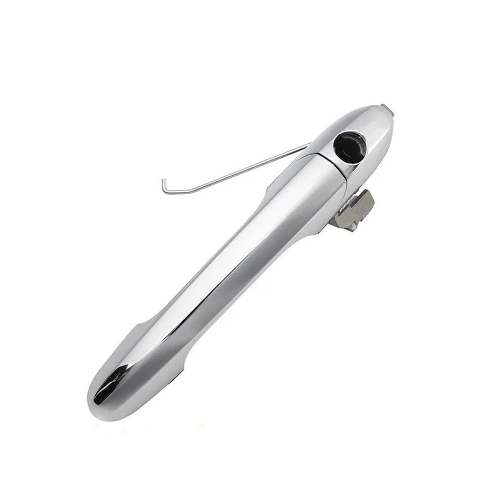 PaCsci Car Outer Door Handle for Fiat 500 500C 2007-2018 68069943AC 68069942AB Left Right Hand Drive Exterior Door Handle Chrome Car Replacement Accessories(RHD Driver Side)