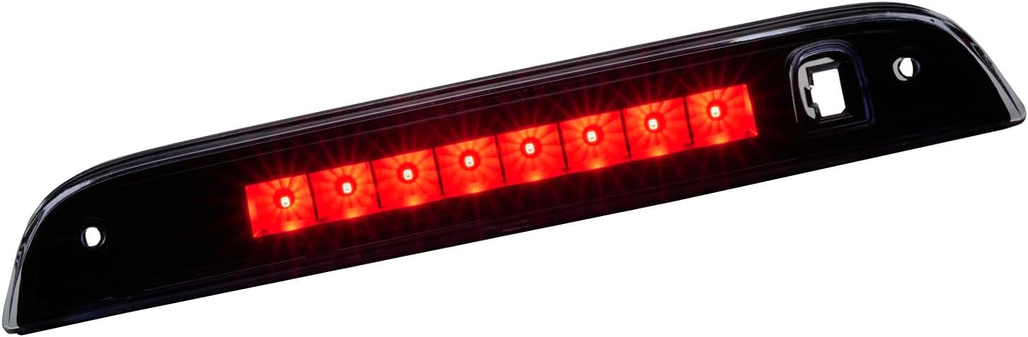 Third 3rd Brake Light LED for 2007-2017 Jeep Patriot, High Mount Rear Brake Lights Assembly for 07-17 Jeep Patriot, Waterproof Center Cab Lamp Stop Light (Black)