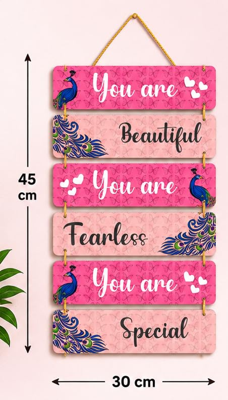 Image of Motivational Quote Wall Hanging for Home Decor | What You Think You Become, What You Feel You Attract, What You Imagine You Create MDF Wooden Wall Art | Office, Living Room & Meditation Decor (WH-20)