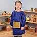 Constructive Playthings Kids 9-Color Tempura Paint Gallons Set with 12 Art Smocks, Washable Paints and Painting Aprons for Classrooms