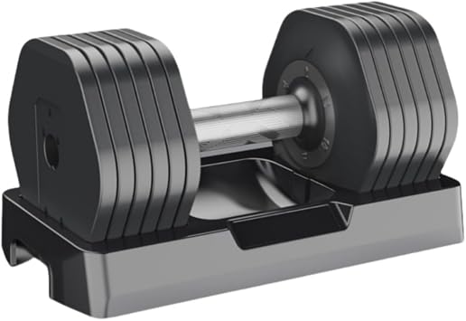Adjustable Dumbbell, Set of 2, 52.9 lbs 24 kg, 88.1 lbs 40 kg, 15/17 Adjustment, Weight Adjustment in 5 Seconds Quick Dumbbell, Muscle Training