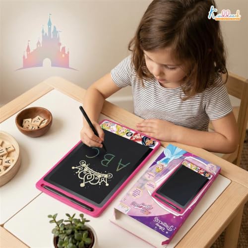 Image of Princess LCD Tablet, 8.5 Inch Electronic Drawing Pad & Tablet for Kids, Rewritable LCD Board, Toddler Travel Slate for Girls, Birthday Gift for 3 4 5 6 7 8 9 Year, Princess Theme Color