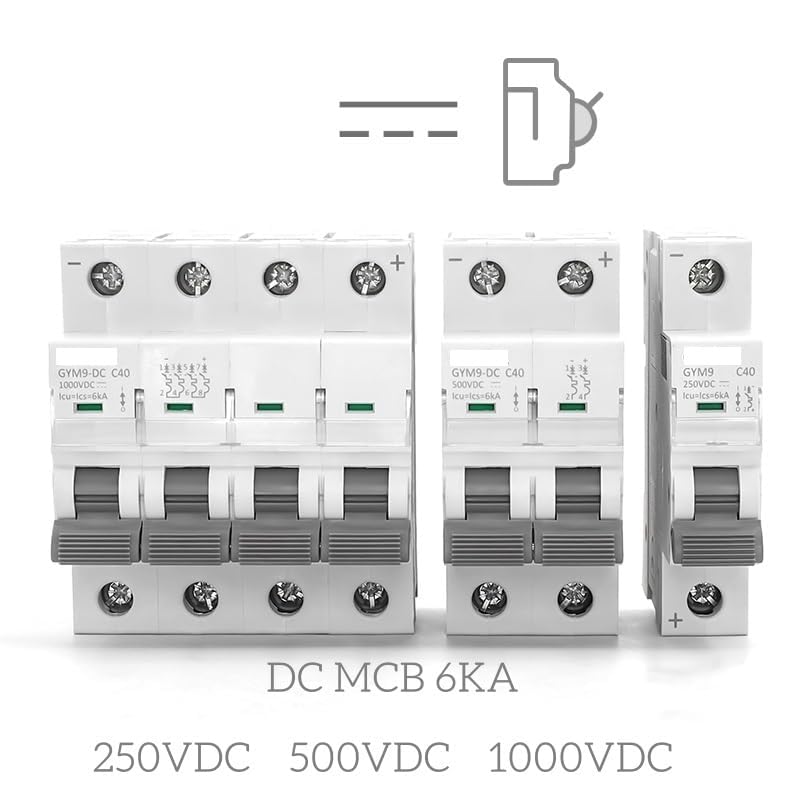 Interruttore magnetotermico, Mini interruttore automatico MCB DC 1000 V 6A 10A 16A 20A 25A 32A 40A 50A 63A 4 poli(10a)