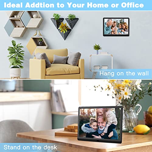 10 Inch Digital Picture Frame With 32Gb Card, Remote Control, Ips Screen And Slide Show, Camkory Digital Photo Frame With Photo Deletion Auto Rotate Auto Turn On/Off Calendar 1080P Video Music(Black) #TOP5