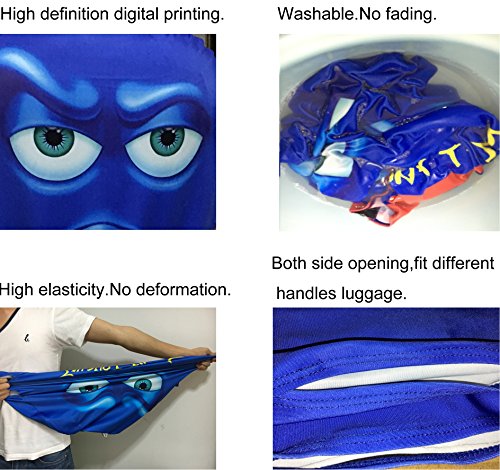 Myosotis510 Cute 3D Luggage Protector, Don't Touch, Size L(27"-30" Luggage) #TOP3