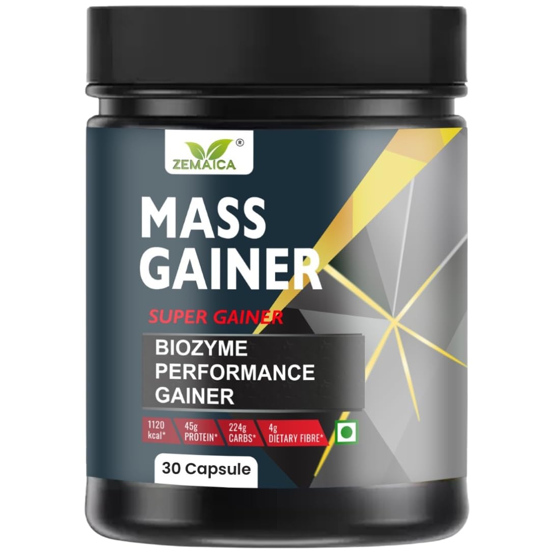 MASS GAINER CAPSULE Helps In Gain Weight, Build Muscle Weight Gainers/Mass Gainers 30 Cap/Pack 1