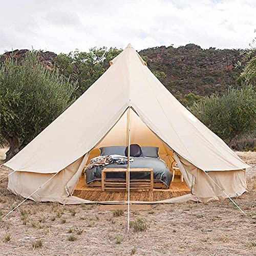Carpa de lona impermeable para camping con agujero para estufa miniatura 5