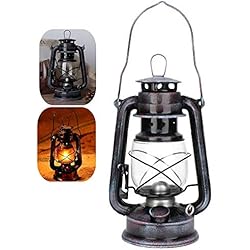 Lamparas Kerosene Antiguas Riuty Lámpara Hurricane Lantern Lámpara de keroseno de Estilo Vintage Lámpara de Aceite Retro clásica Kerosene Citronella