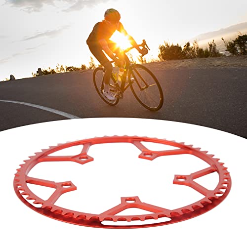 Buyweek Bike Chainring, 56T 130Bcd Chainring Aluminum Alloy Bicycle Chainwheel Folding Bike Chainring With Safe Guard Plate #TOP1
