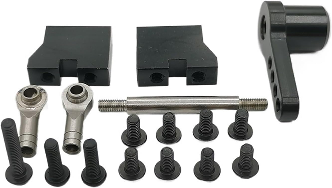 Steering Linkage Servo Link Truck Metal Linkage Steering Rod 8X8 6X6 Axle Servo Steering Arm 1/14 Fit For Tamiya Fit For Scania 770S Fit For Volvo Fit For Benz Fit For MAN TGX LESU Car Direction Pull
