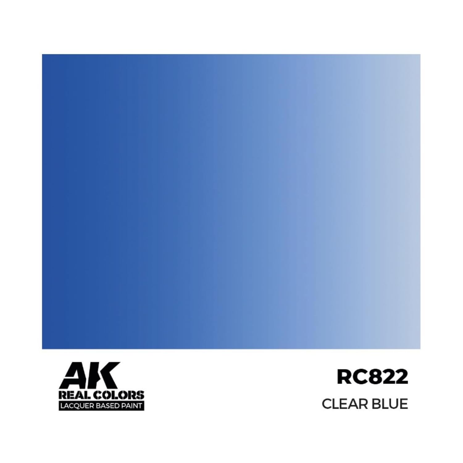 Ak Interactive Blue Ak Real Colors Rc822 Clear (17Ml) (Old Rc504)
