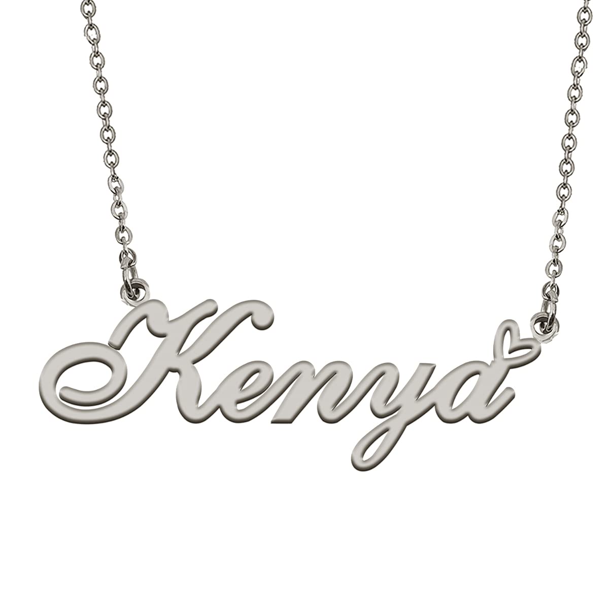HUAN XUN Personalized Custom Initial Pendant Name Necklaces for Womens in Gold Silver