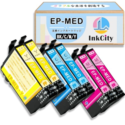 Amazon.co.jp: 【InkCity】 MED-4CL メダマヤキ 互換インク