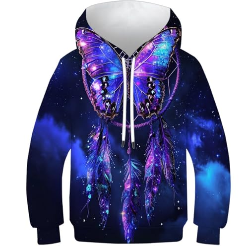 Sweat papillon 3D pour les sorties hivernales des ados de 13 ans