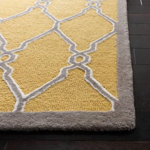 Image of Hand Tufted Wool Carpets Anti Shedding Rug Modern Carpets for Living Room Size 8x10 Feet