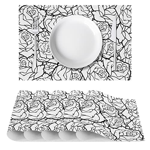 Set de table résistant à la chaleur lavable pour repas propre