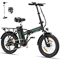 HITWAY Velo Electrique Pliable,20" Gros Pneus Bike Electrique,vélos électriques 36V 12Ah/48V 15Ah Batterie au Lithium Amovible,Moteur 250W,Pédalage Assisté,Adulte Unisexe,Autonomie 35-90km/45-100km