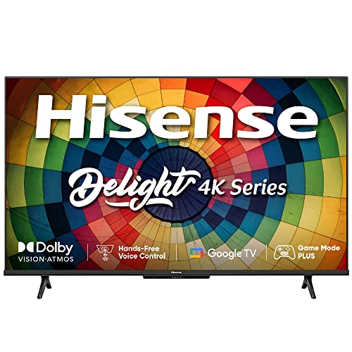 Hisense 108 cm (43 inches) Bezelless Series 4K Ultra HD Smart LED Google TV 43A6H (Black) | ‎Dolby Vision & Atoms | Hands Free Voice Control