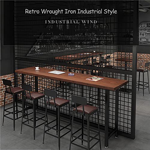 Tabouret de bar pour îlot de cuisine avec dossier et coussin confortable 65cm - 5