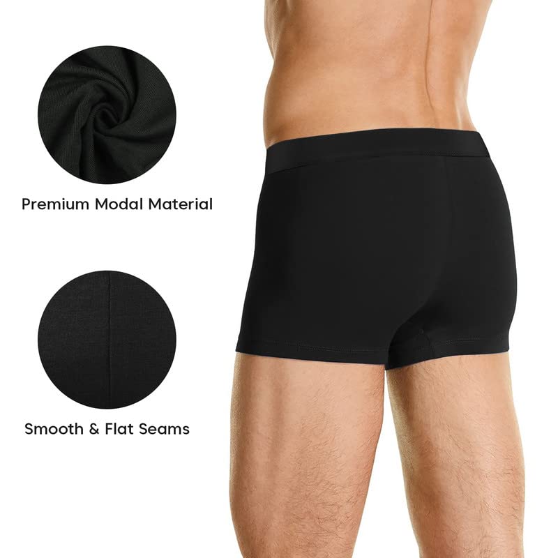 Natural Feelings Mens Underwear Trunks Mens Modal Boxer Briefs for Men Pack of 43