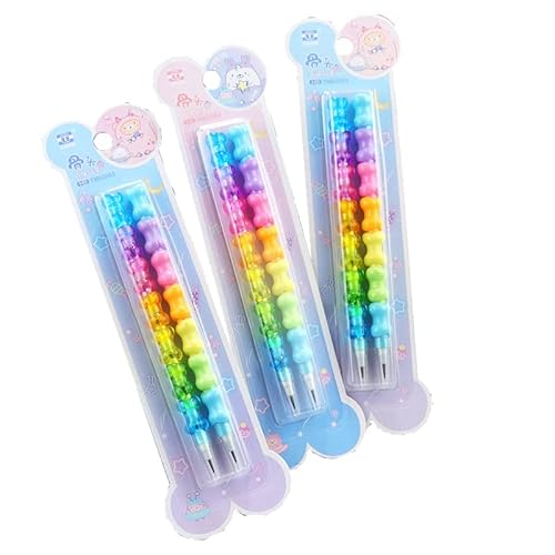 Matite HB impilabili in plastica 8 in 1