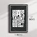 Inspirational Wall Art Co. - Hard Work Beats Talent - Hustle Focus Success Motivational Quotes Posters - Print Home Gift Office Business Cubicle Bedroom Decor – 11X17 inches