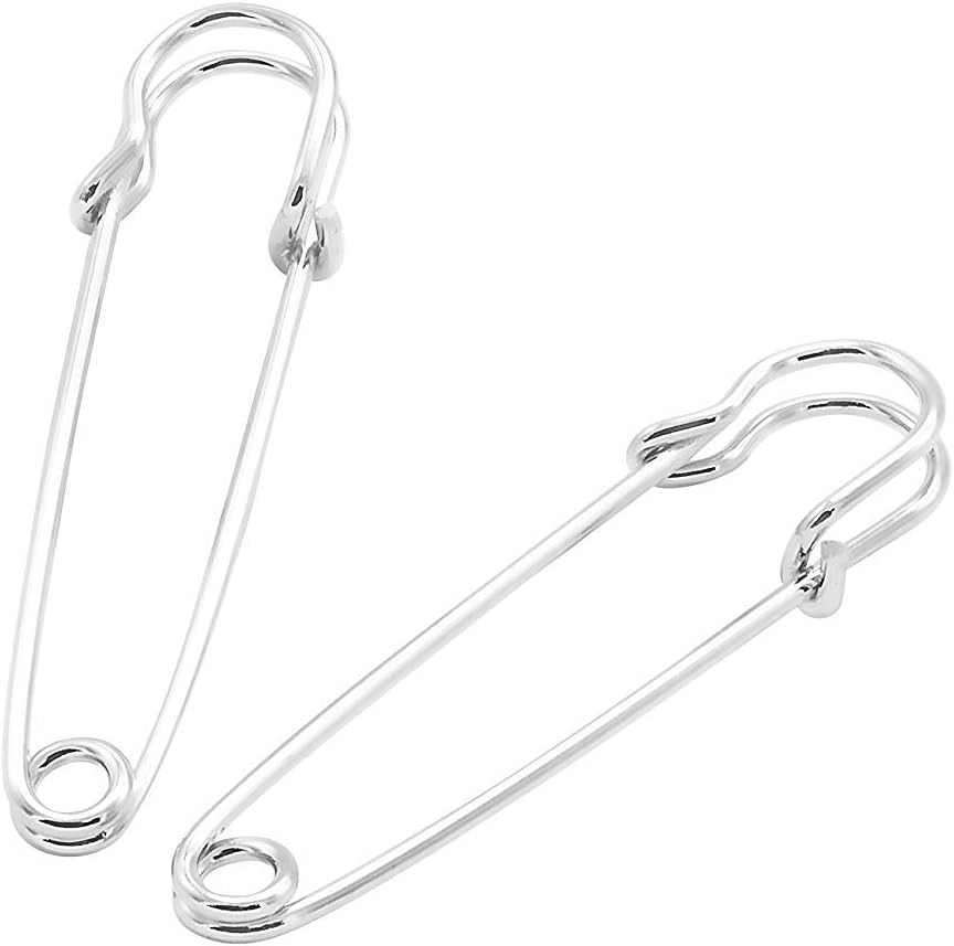 30Pieces Safety Pins Strong Metal Blanket Pins, for Jewelry Crafts,Sliver (30mm, 40mm and 50mm - Image 4