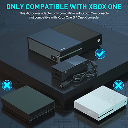 Power Supply For Xbox One, Wegwang Brick Cord Ac Adapter Power Supply For Xbox One, Great Charging Accessory Kit With Cable For Xbox One- A Must-Have For Xbox One- 2021 Version #TOP2