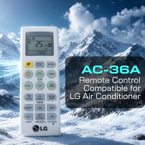 Image of Electronic Spices AC Remote | Compatible with LG AC (Model AC-36A) with AAA Batteries