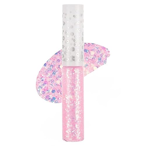 Quxunzzz Sombra de ojos con purpurina líquida, delineador de ojos con purpurina líquida, brillo metálico, aspecto de ojos, impermeable, de larga