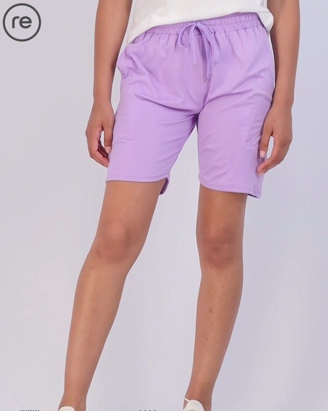 Real Essentials Women's 4-Pack Quick Dry Athletic Shorts – 7 Inch Inseam, High Waisted, With Pockets, UPF Protection, Size Large