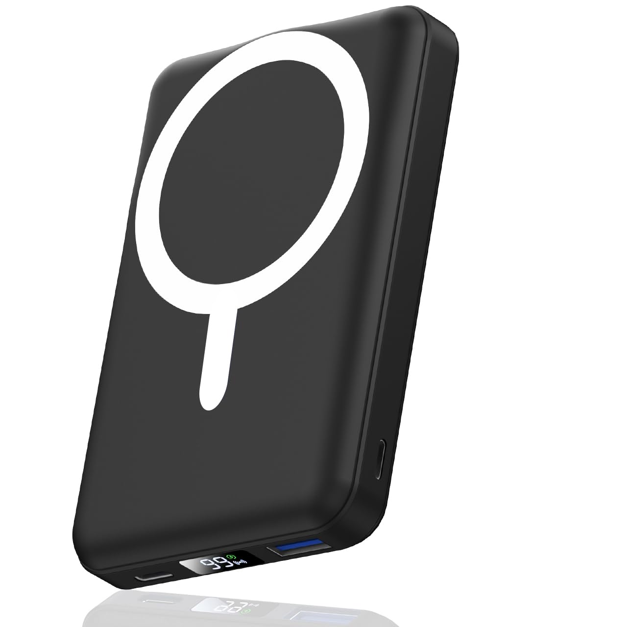 AOGUERBE for MagSafe Wireless Power Bank, Magnetische Powerbank 10000mAh | USB-C in&Out, 22,5W Schnellladung Akkupack, Reise-Essential, Kabelloses Ladegerät für iPhone 17/16/15/14/13/12/Pro/Pro Max