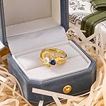 925 Sterling Silver Personalized 2 Birthstones Ring Custom Engraved Love Promise Ring Jewelry for Wife Mother Women - Image 5