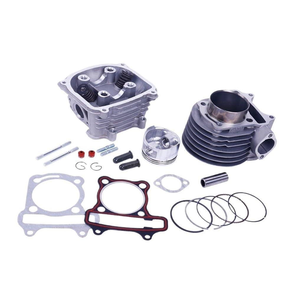 Kit de motor GY6 160cc y 58,5mm con cilindro de gran diámetro y culata para scooter