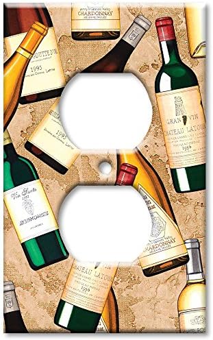 Art Plates - Wine Bottles Switch Plate - Outlet Cover image 5