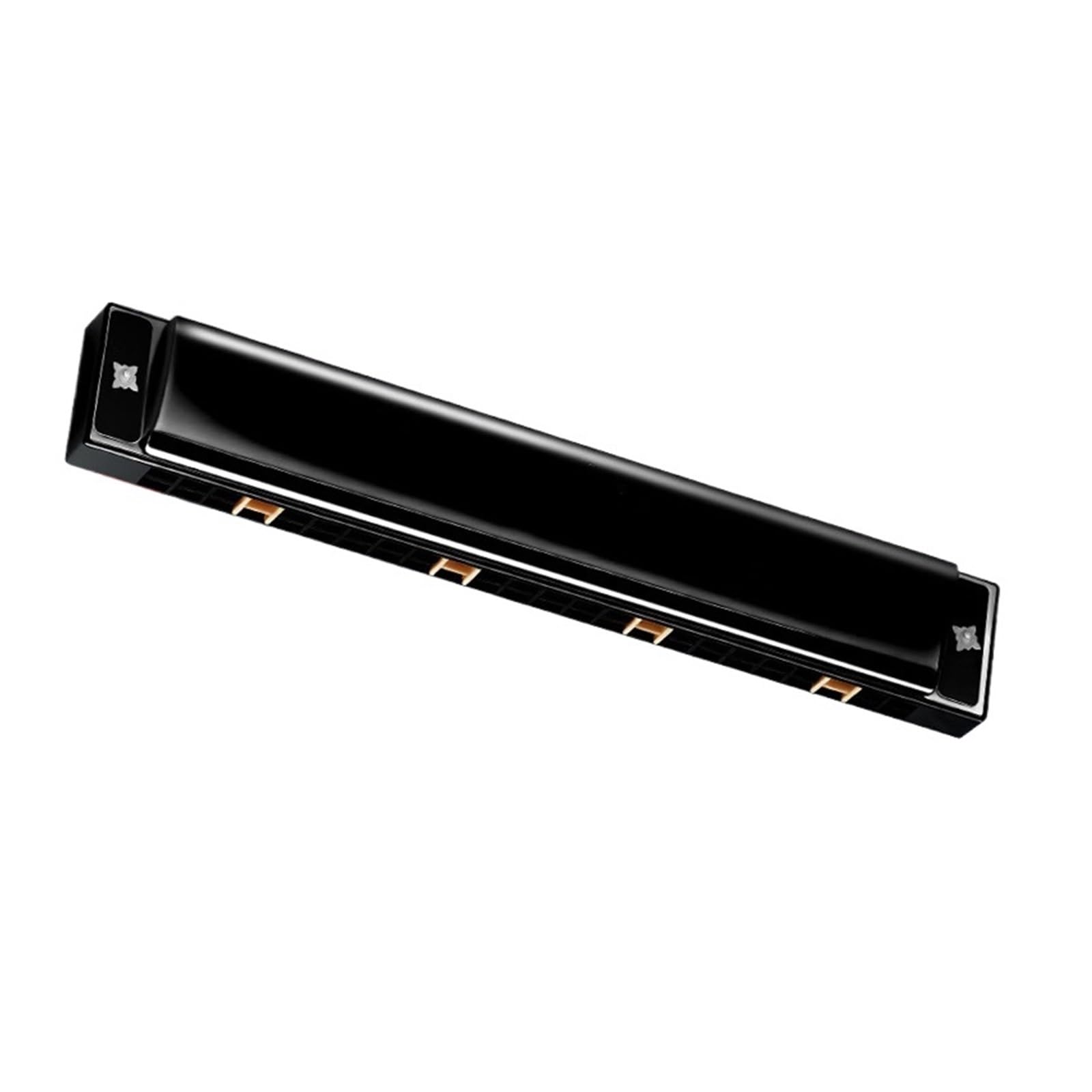 Armonica Polifonica Per Principianti A 24 O 28 Fori In Tonalità Di Do Strumento In Argento Rosso E Blu Armonica(24 Hole Black)