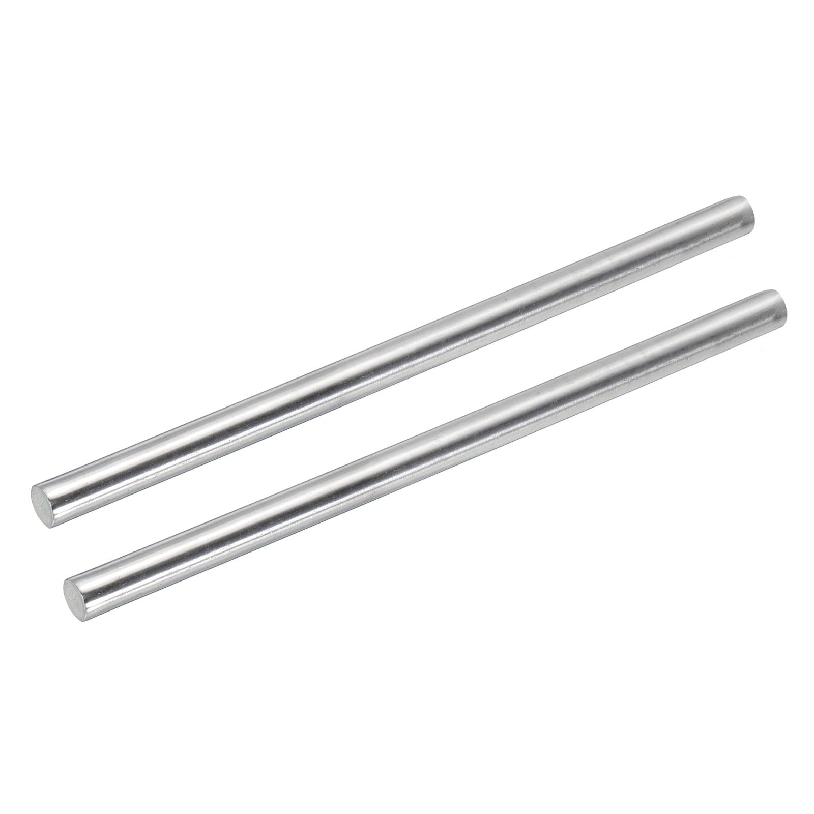 sourcing map 2 Stück 304 Metallstangen Garten, 12.7mm x 250mm Metallstäbe für DIY Handwerk, Motorrad, Deko, Garten