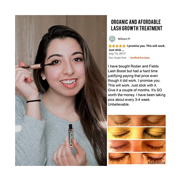 USDA-Organic-Castor-Oil-for-Eyelashes-and-Eyebrows-Cold-Pressed-Castor-Oil-Eyelash-Growth-Serum-with-Mascara-Tube-Caster-Oil-Eyebrow-Growth-Serum-Best-Seller-Eyelash-Conditioner-Lash-Boost-Serum USDA Organic Castor Oil Lash Serum - Premium All Natural Cold Pressed Castor Oil Eyelash Growth Serum with Mascara Tube - Eyelash Treatment and Conditioner - For Thicker and Fuller Lashes