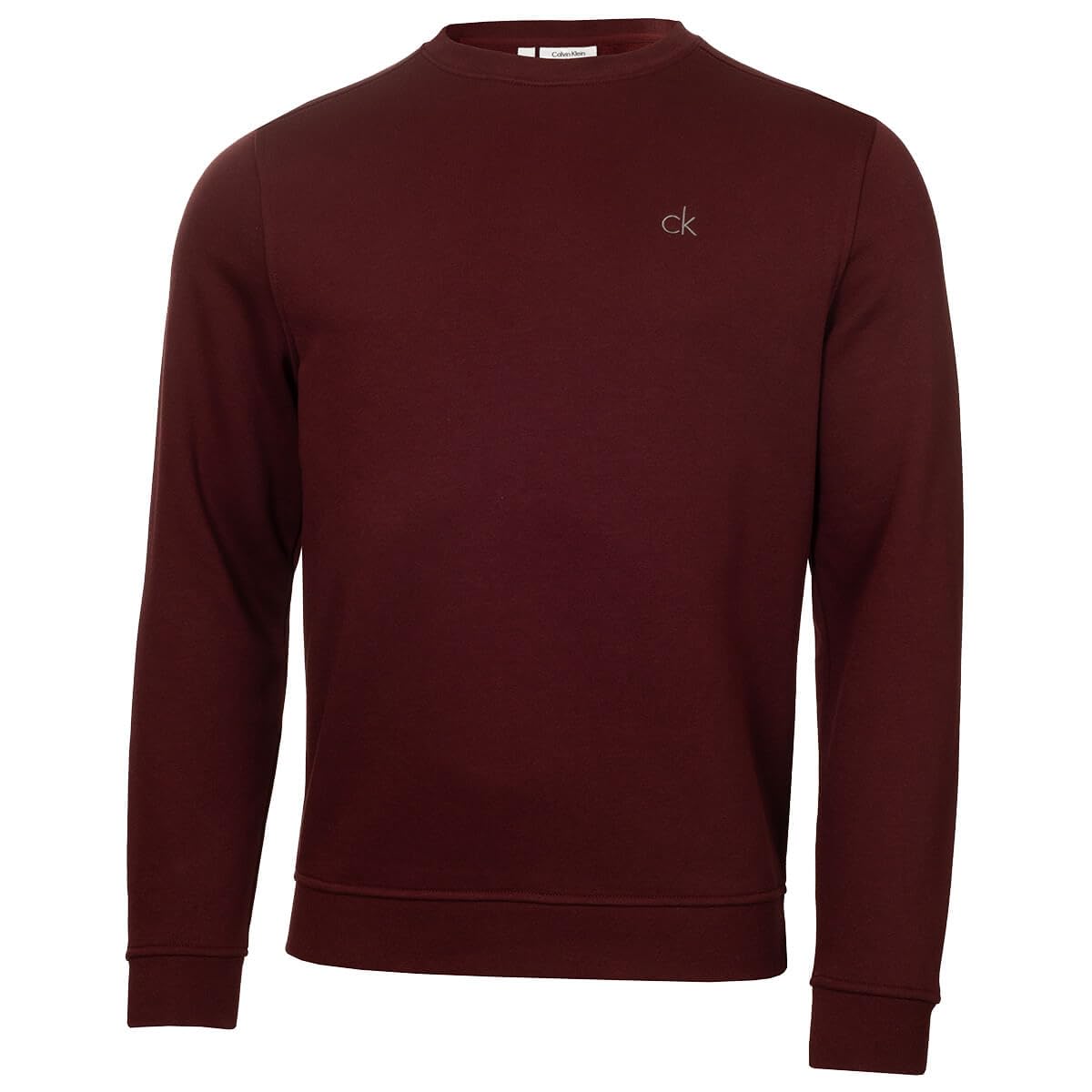 Calvin Klein Mens Planet Crew Sweater - Burgundy - M