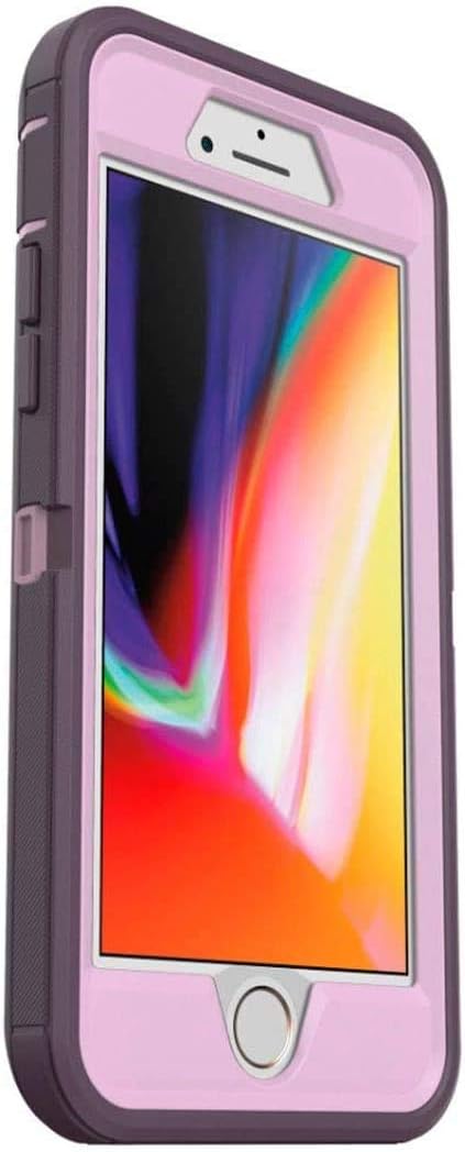 OtterBox Defender Series Rugged Case for iPhone SE 3rd Gen (2022), iPhone SE 2nd Gen (2020), iPhone 8/7 (NOT Plus) Case Only - Non-Retail Packaging - Purple Nebula (with Microbial Defense)