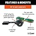 CURT 58405 Vehicle-Side 4-Pin Flat Trailer Wiring Harness with 36-Inch Wires, Fits 1-1/4-Inch License Plate Light Hole