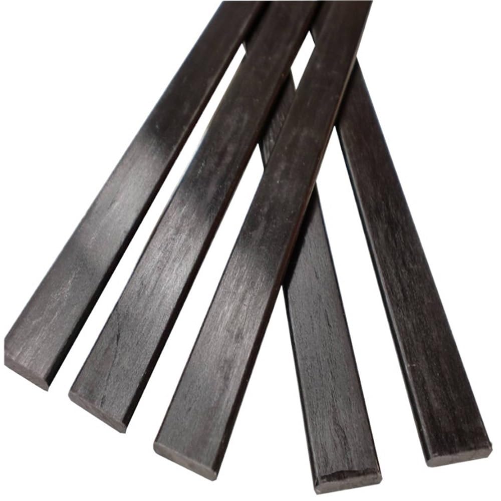 10/4/2 pezzi Strisce in fibra di carbonio estruse Lunghezza 500 mm, barre for cintura piatta ad alta resistenza nere for fai da te(6.0mm x 10mm)