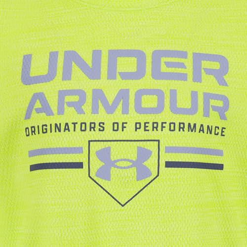 Image of Under Armour Boys' Long Sleeve Logo Graphic T-Shirt, Lightweight & Breathable, Relaxed Fit