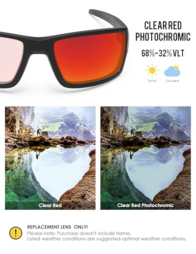 Image of BLAZERBUCK Anti-salt Polarized Replacement Lenses for Oakley Double Edge OO9380 Sunglass