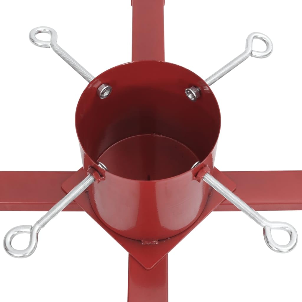Brokky Supporto per Albero di Natale Rosso 61x61x15,5 cm-Supporto per Albero di Natale,Base per Albero di Natale
