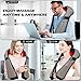 Blue Elf Shiatsu Electric Neck Back Massager Pillow 3D Kneading with Heat for Shoulder, Lower Back, Foot, Leg Muscles Pain Relief Relax in Car Office and Home (Gray)